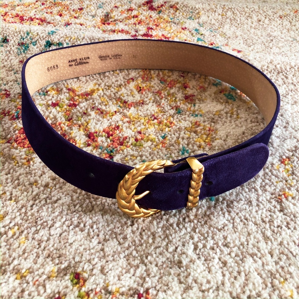 Purble and gold belt